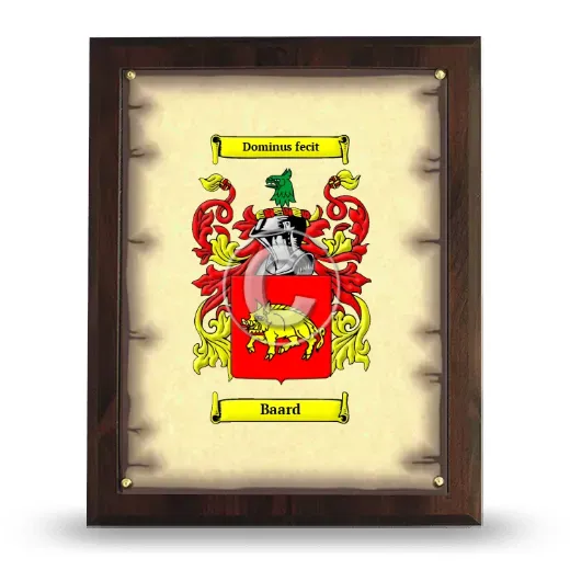 Baard Coat of Arms Plaque
