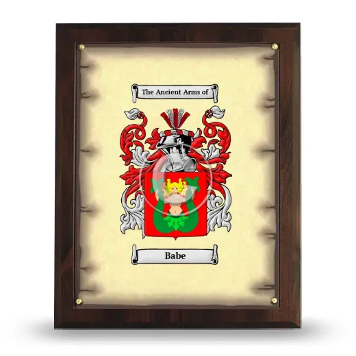 Babe Coat of Arms Plaque