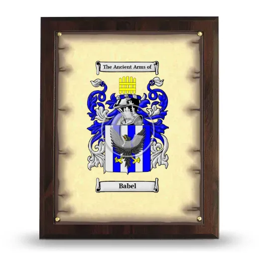 Babel Coat of Arms Plaque