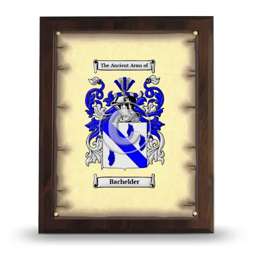Bachelder Coat of Arms Plaque