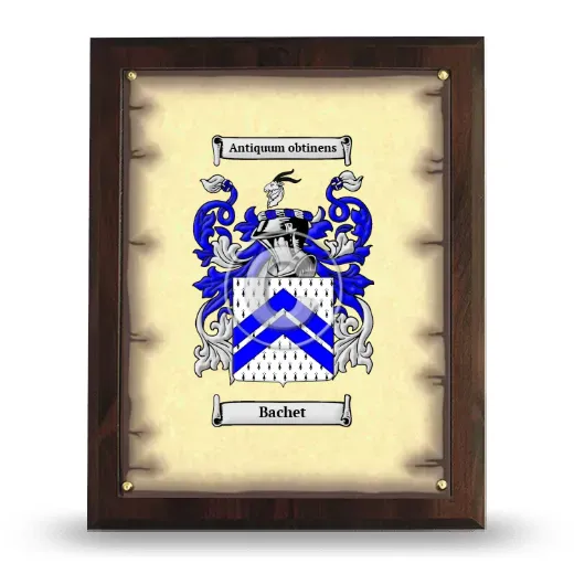 Bachet Coat of Arms Plaque