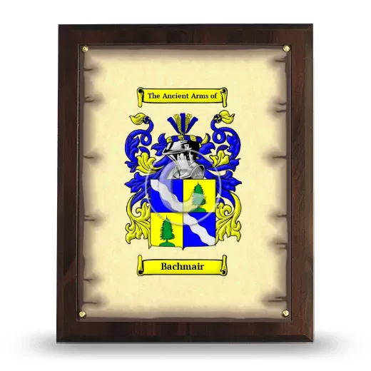 Bachmair Coat of Arms Plaque
