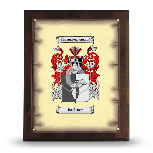 Bachner Coat of Arms Plaque