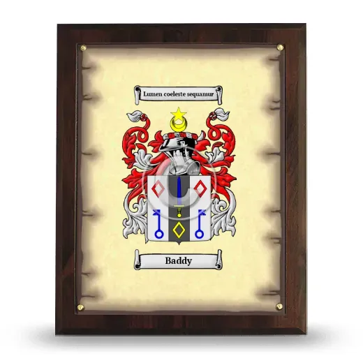 Baddy Coat of Arms Plaque