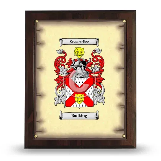 Badking Coat of Arms Plaque