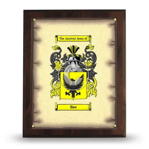 Bae Coat of Arms Plaque