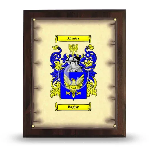 Bagby Coat of Arms Plaque