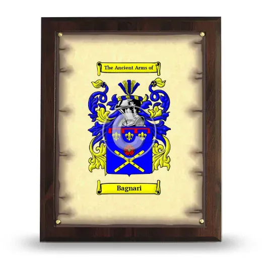 Bagnari Coat of Arms Plaque