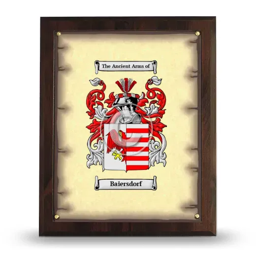 Baiersdorf Coat of Arms Plaque