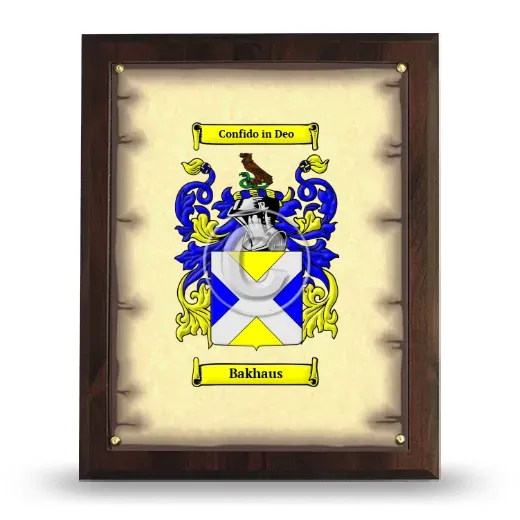 Bakhaus Coat of Arms Plaque