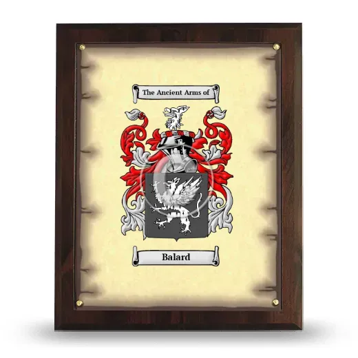 Balard Coat of Arms Plaque