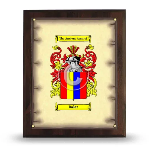 Balat Coat of Arms Plaque