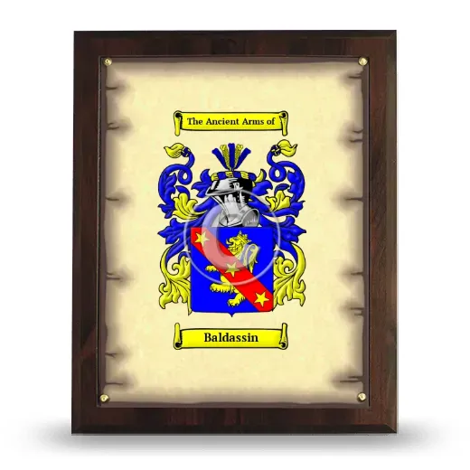 Baldassin Coat of Arms Plaque