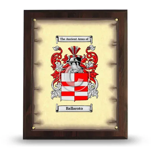 Ballaroto Coat of Arms Plaque
