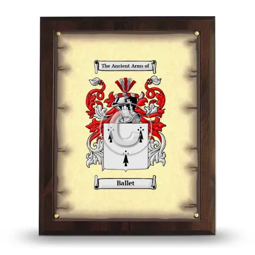 Ballet Coat of Arms Plaque