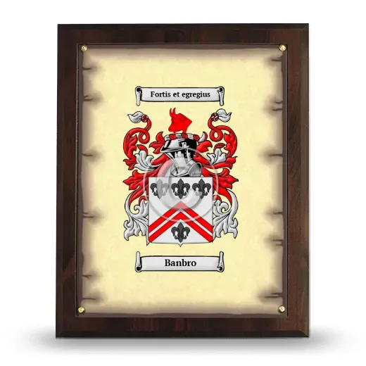 Banbro Coat of Arms Plaque
