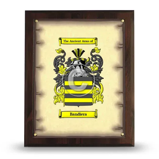 Bandiera Coat of Arms Plaque