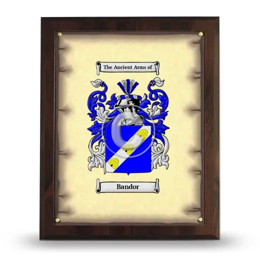 Bandor Coat of Arms Plaque