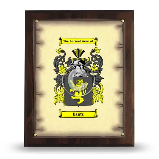 Bants Coat of Arms Plaque