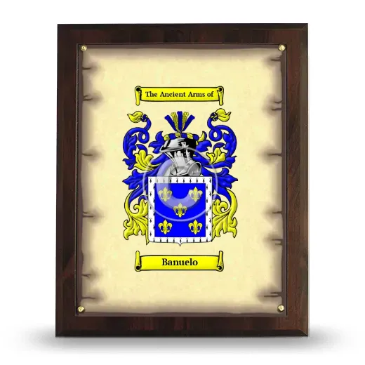 Banuelo Coat of Arms Plaque