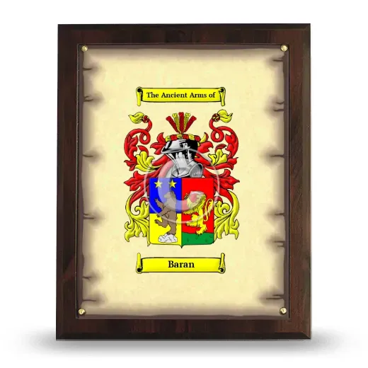 Baran Coat of Arms Plaque