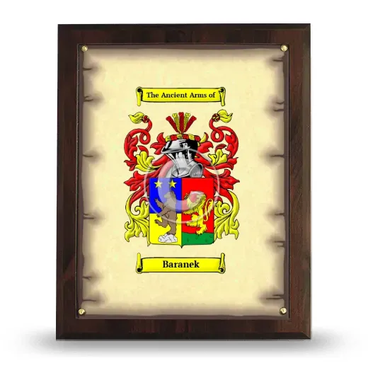 Baranek Coat of Arms Plaque