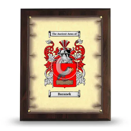 Baranek Coat of Arms Plaque