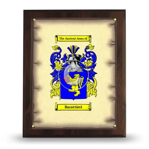 Barattieri Coat of Arms Plaque