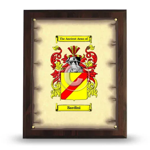 Bardini Coat of Arms Plaque