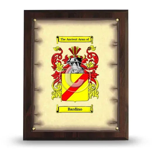 Bardino Coat of Arms Plaque
