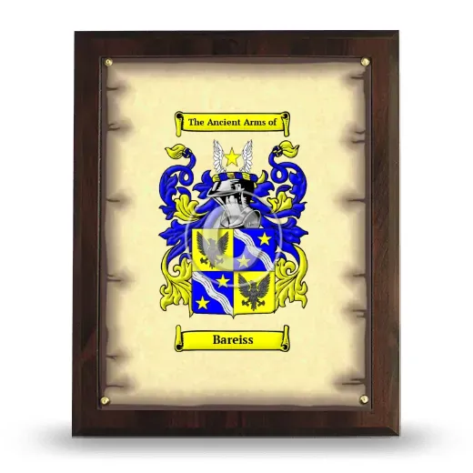 Bareiss Coat of Arms Plaque