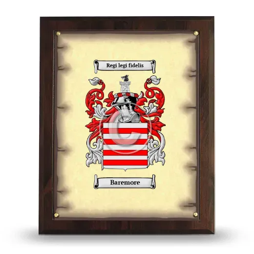 Baremore Coat of Arms Plaque