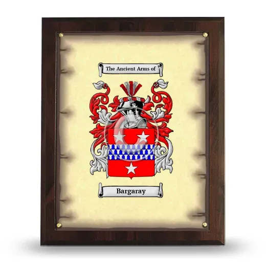 Bargaray Coat of Arms Plaque