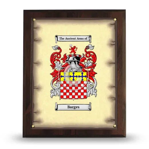 Barges Coat of Arms Plaque