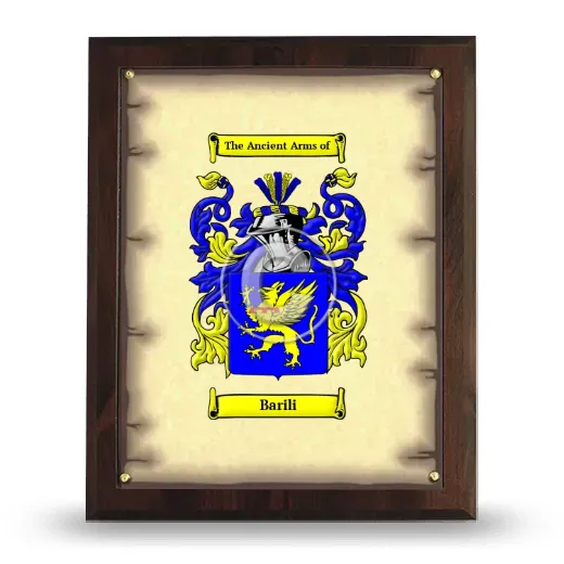 Barili Coat of Arms Plaque