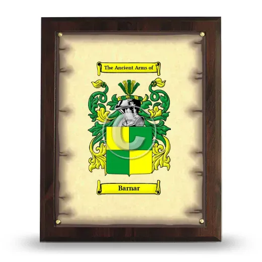 Barnar Coat of Arms Plaque