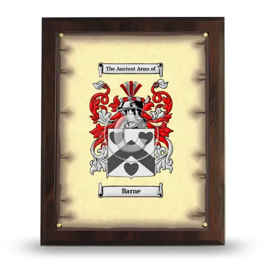 Barne Coat of Arms Plaque
