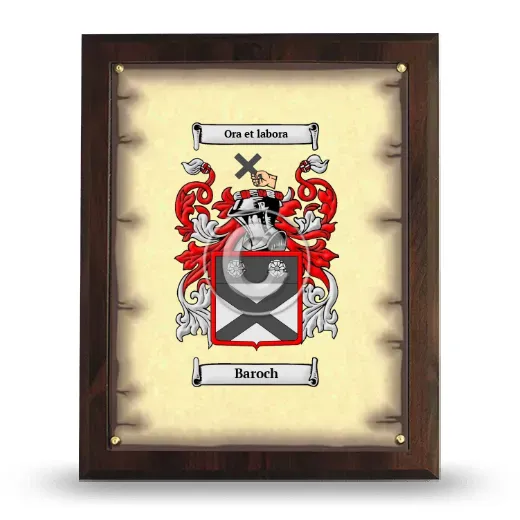 Baroch Coat of Arms Plaque