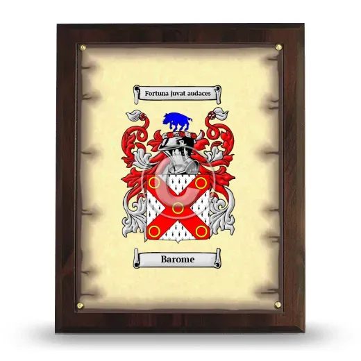 Barome Coat of Arms Plaque