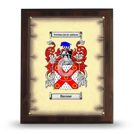 Barone Coat of Arms Plaque