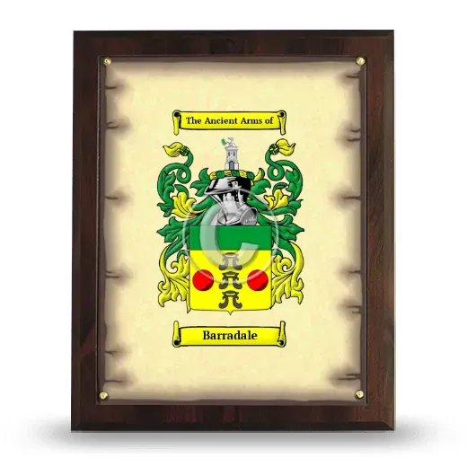 Barradale Coat of Arms Plaque