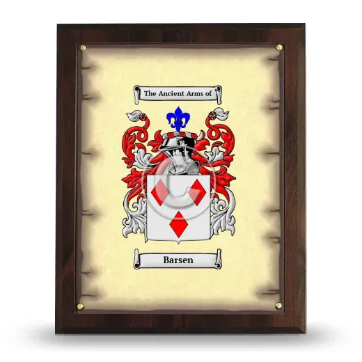 Barsen Coat of Arms Plaque
