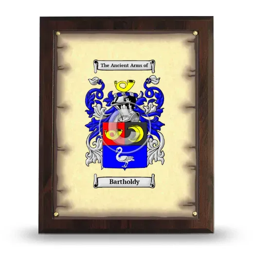 Bartholdy Coat of Arms Plaque