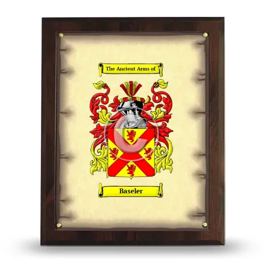 Baseler Coat of Arms Plaque
