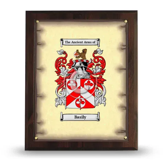 Basily Coat of Arms Plaque