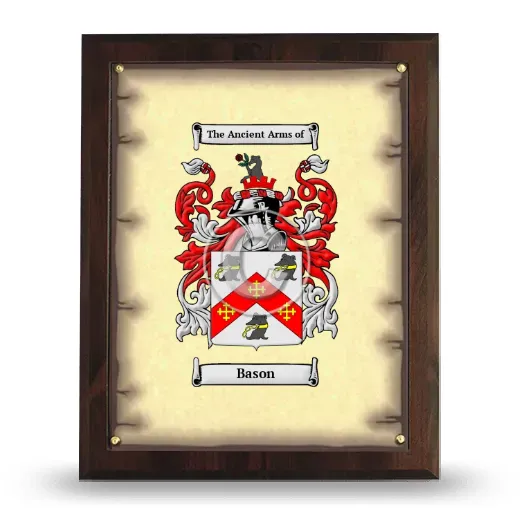 Bason Coat of Arms Plaque