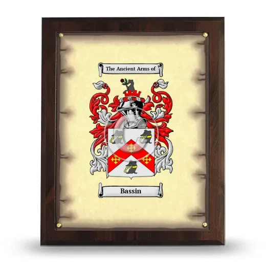 Bassin Coat of Arms Plaque