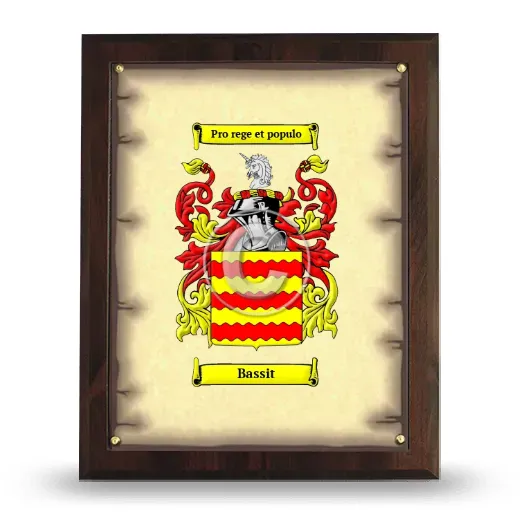 Bassit Coat of Arms Plaque