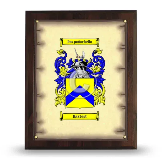 Bastert Coat of Arms Plaque