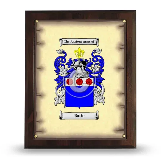 Batie Coat of Arms Plaque